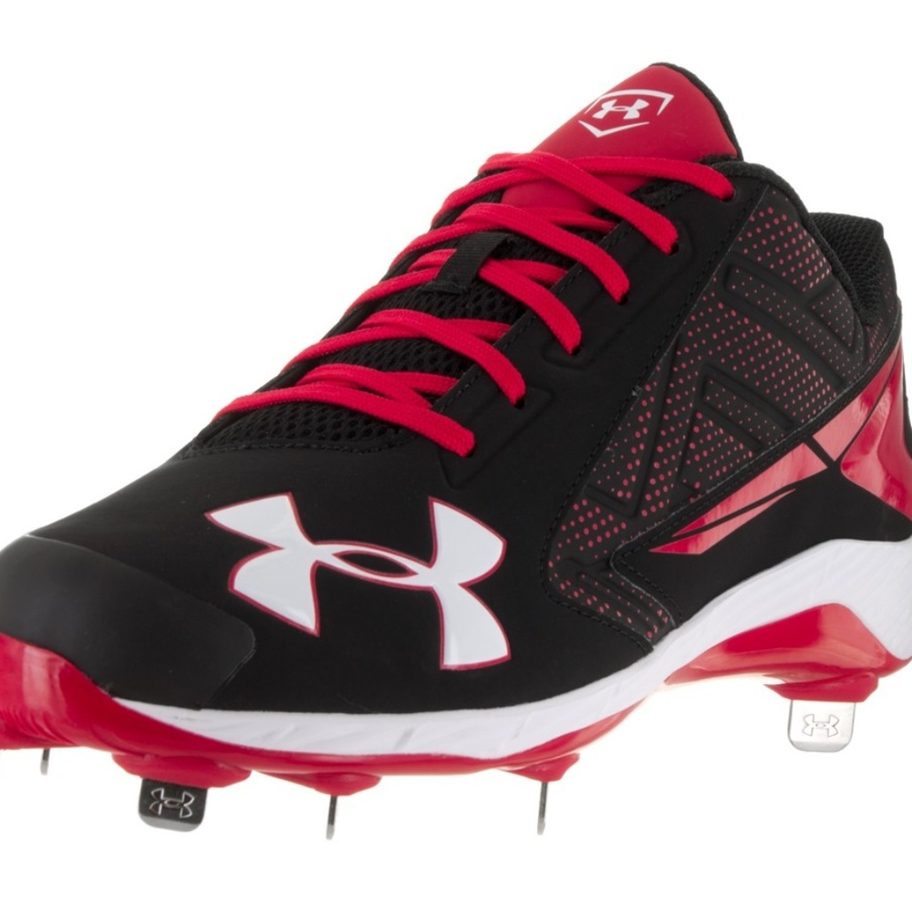UA CHARGED Low Rise Steel Baseball Cleats SIZE 14
